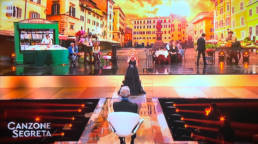 Nancy Brilli in Mario Costantino Triolo Alta Moda