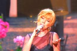 Nancy Brilli in Mario Costantino Triolo Alta Moda