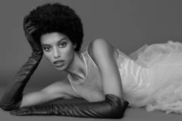 Alta Moda in Los Angeles_ special dress in spring color by Mario Costantino Triolo