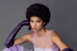 Alta Moda in Los Angeles_ special dress in spring color by Mario Costantino Triolo