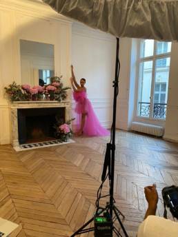 Alicia Aylies in Mario Costantino Triolo Alta Moda