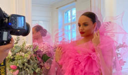 Alicia Aylies in Mario Costantino Triolo Alta Moda