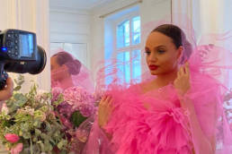 Alicia Aylies in Mario Costantino Triolo Alta Moda